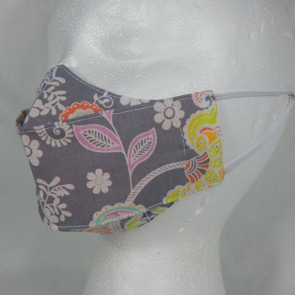 Beautiful Handmade Face Mask Girls 5-10yo. Floral - Picture 2 of 6